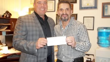Inner Visions Cheque Presentation